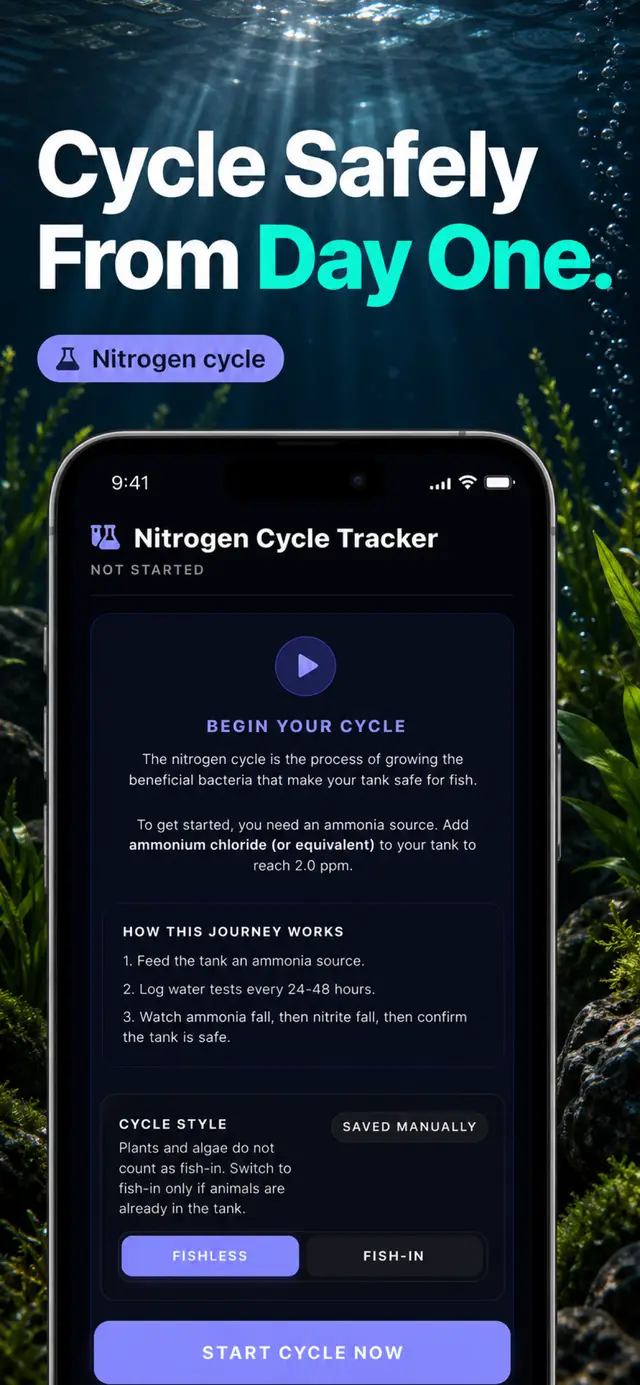 AquaLens Nitrogen Cycle Tracker — Cycle Safely From Day One