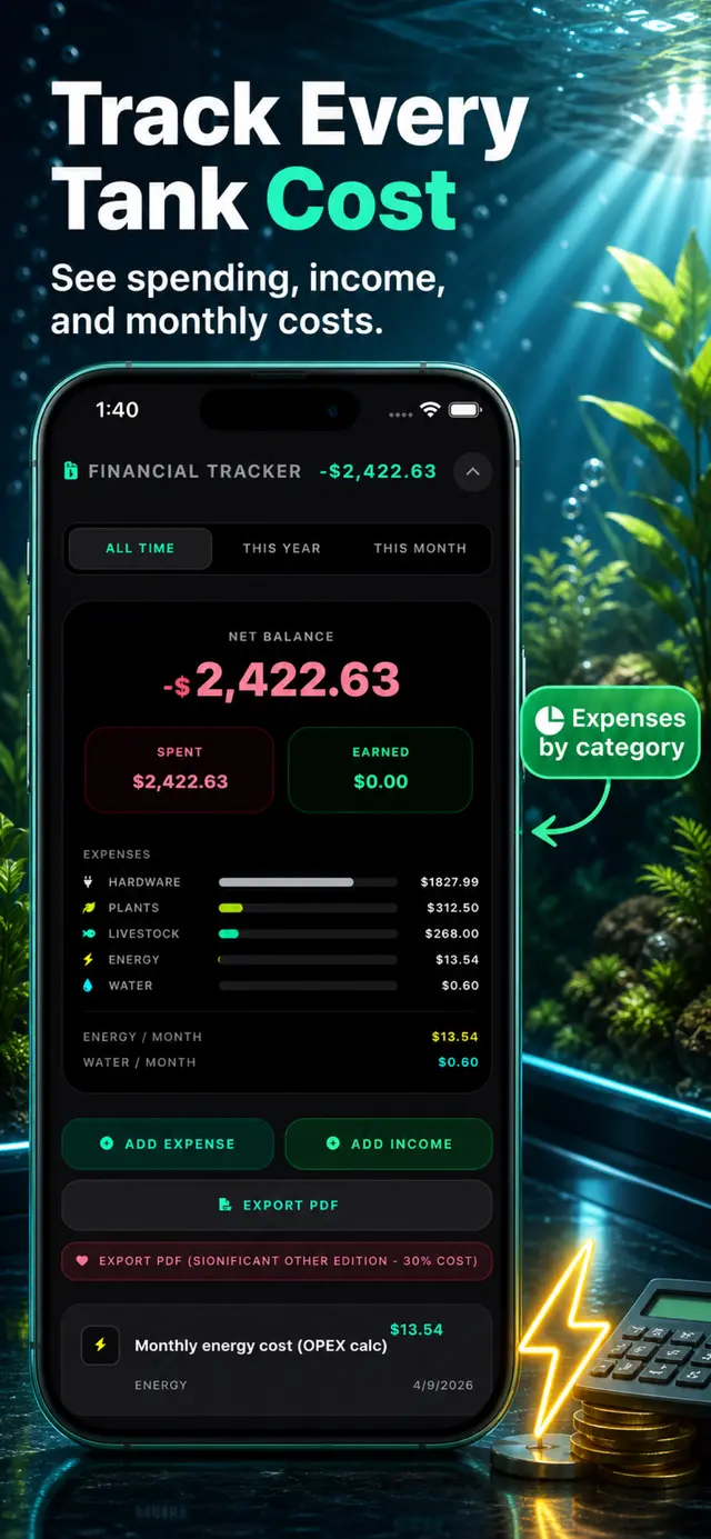 Track Every Tank Cost — Financial Tracker
