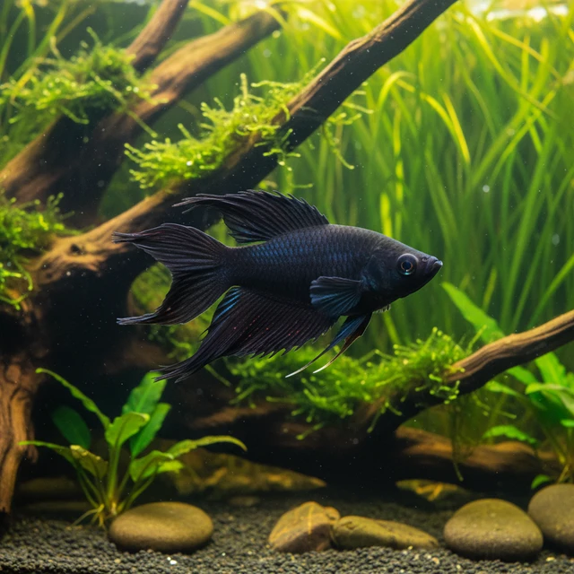Black Paradise Fish