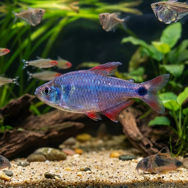Blue-purple Croaking Tetra