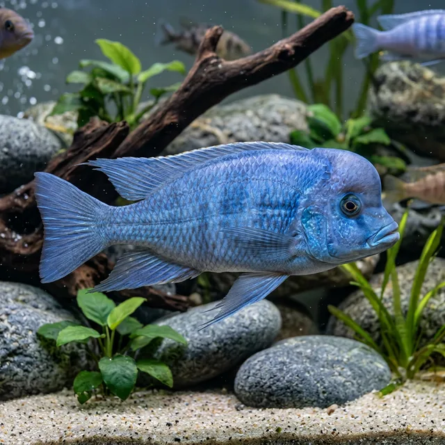 Blue Dolphin Cichlid