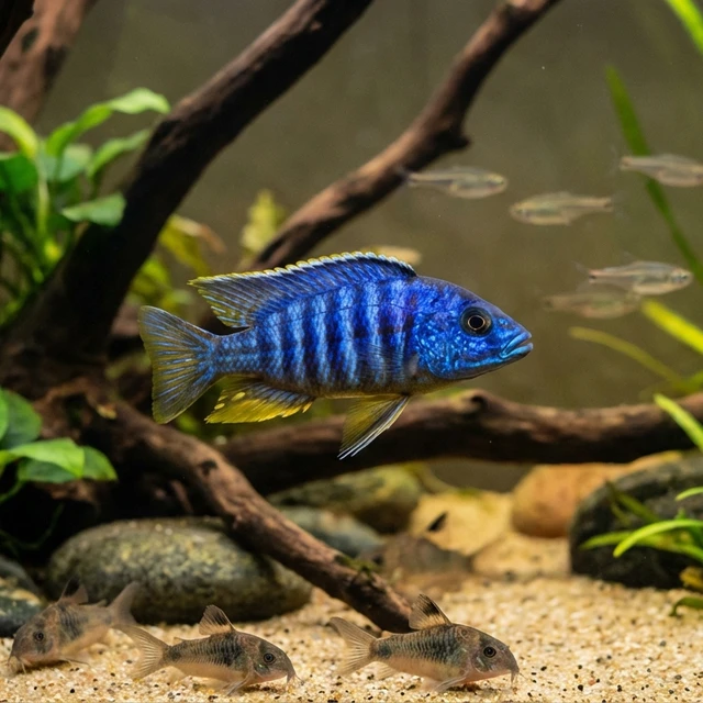 Blue Neon Cichlid