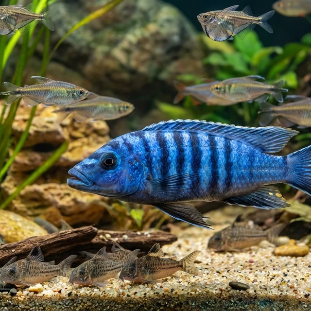 Blue Scraper Cichlid