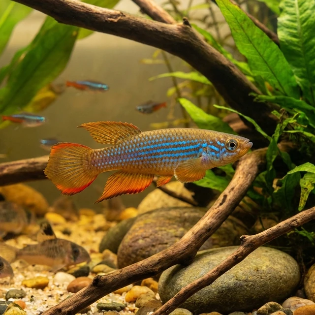 Blue Striped Rivulus Killifish