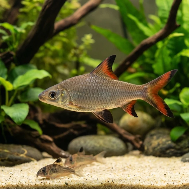 Borneo Red Fin Silver Shark