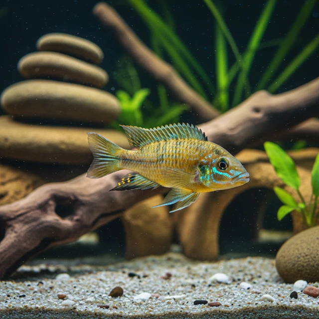 Gold Nasuta Cichlid