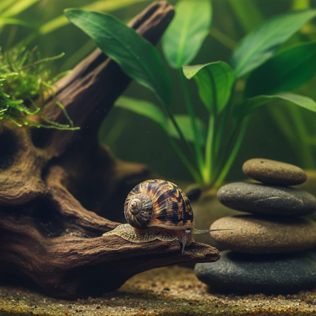 Marbled Limpet Nerite Snail