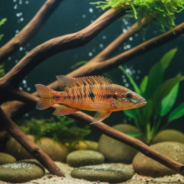 Orange Pike Cichlid