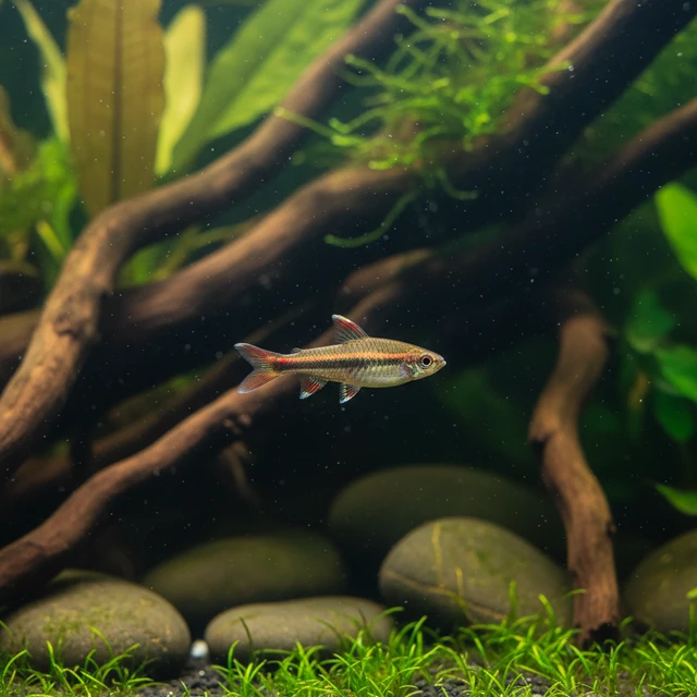 Red Fin Banded Pencilfish