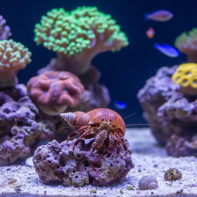 Red Tip Hermit Crab
