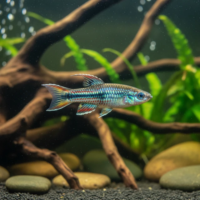 Steel Blue Lyretail Killifish